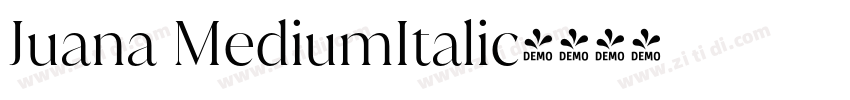 Juana MediumItalic字体转换